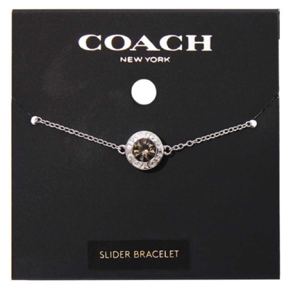 COACH Open Circle Slider Bracelet - Silver